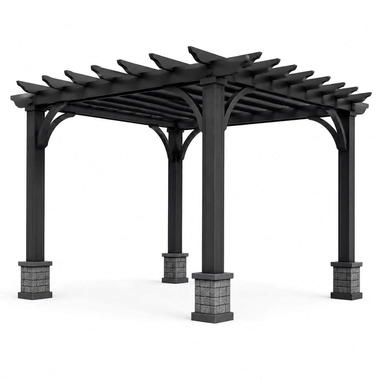 Aluminium Pergola Schwarz 3x3m