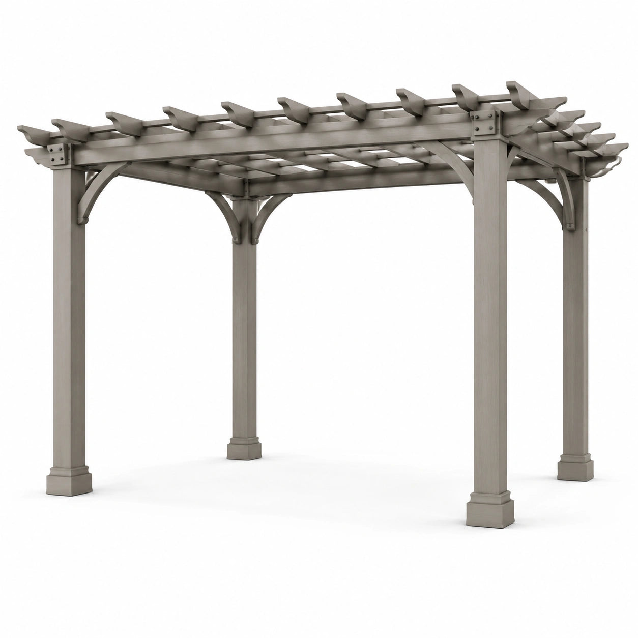 Vinyl Pergola 300x300x250 cm Grau