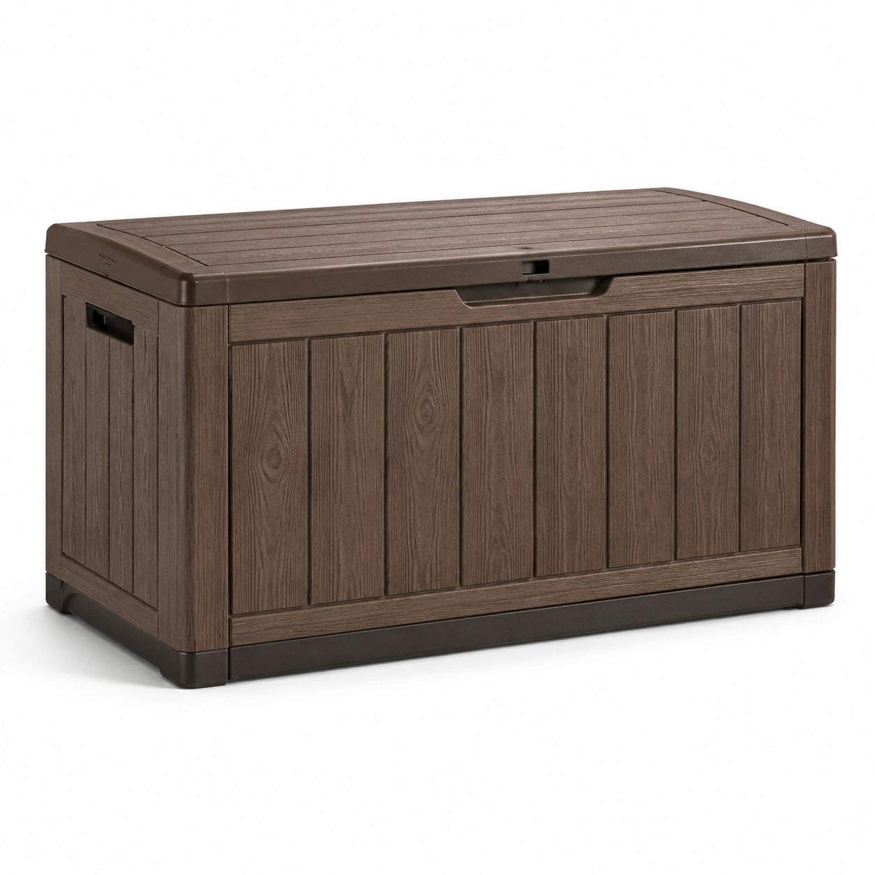Kunststoff Gartenbox Braun 120x56x63 cm
