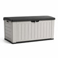 Aufbewahrungsbox aus Kunststoff Grau/Schwarz 117x45x56 cm