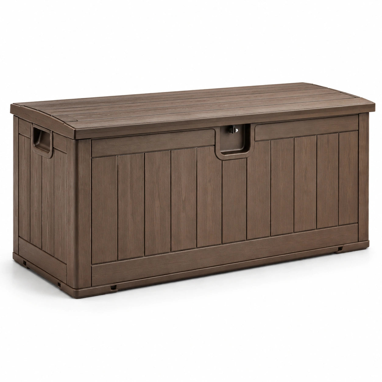 Gartenbox aus Kunststoff Braun 120x45x60cm