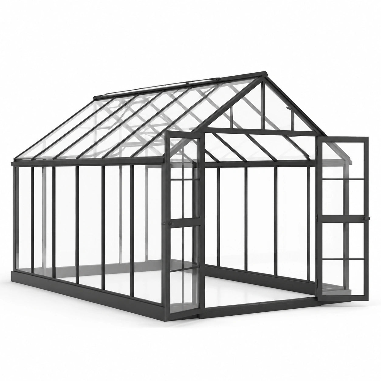 Aluminium Gewächshaus mit gehärtetem Glas