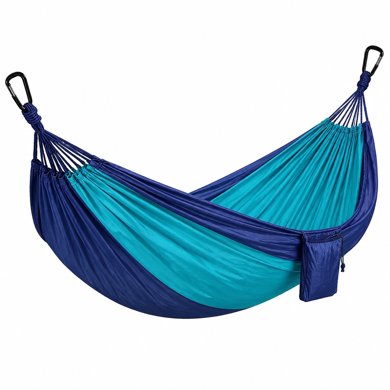 Hängematte aus Fallschirm-Nylon Blau/Türkis 300x200 cm